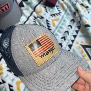 Wrangler Gray and Black Cap